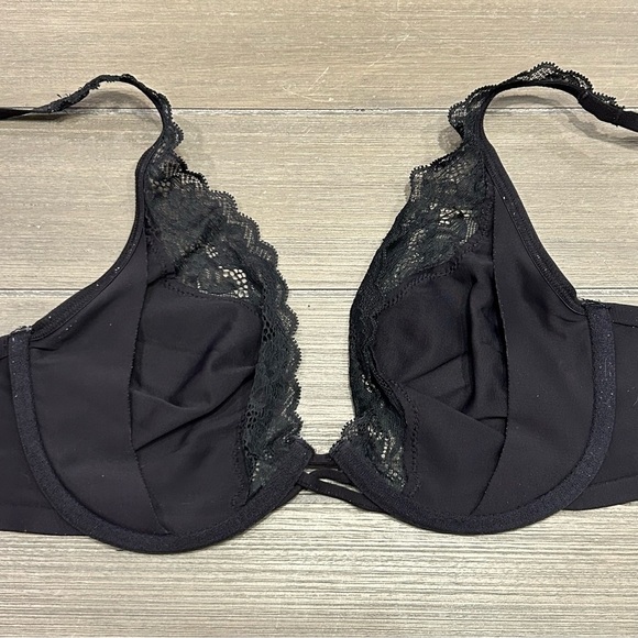 Soma Unlined Lace Trim Plunge Bra - Picture 6 of 6